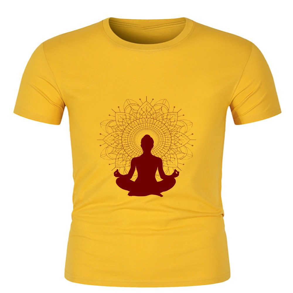 ECOLINE YOGA T-SHIRTS Yellow 1