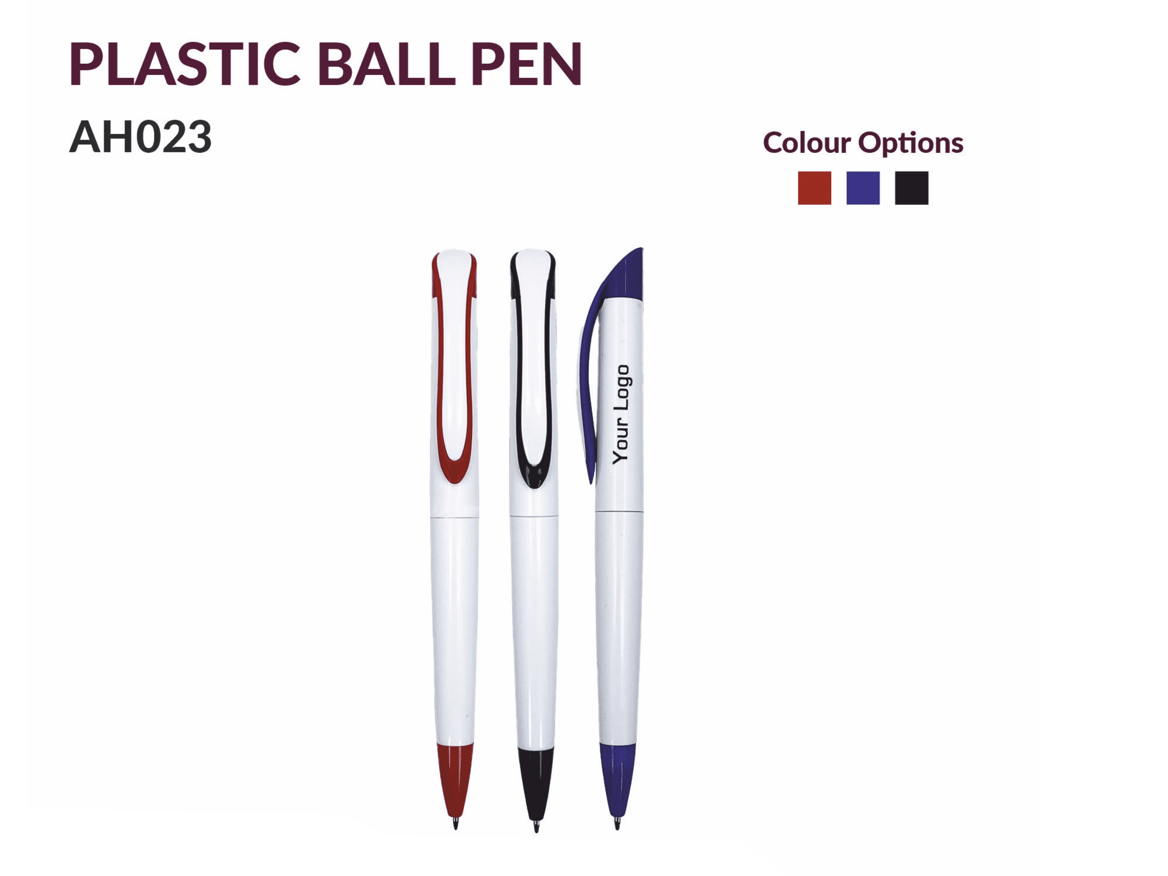 PLASTIC BALL PEN AH023
