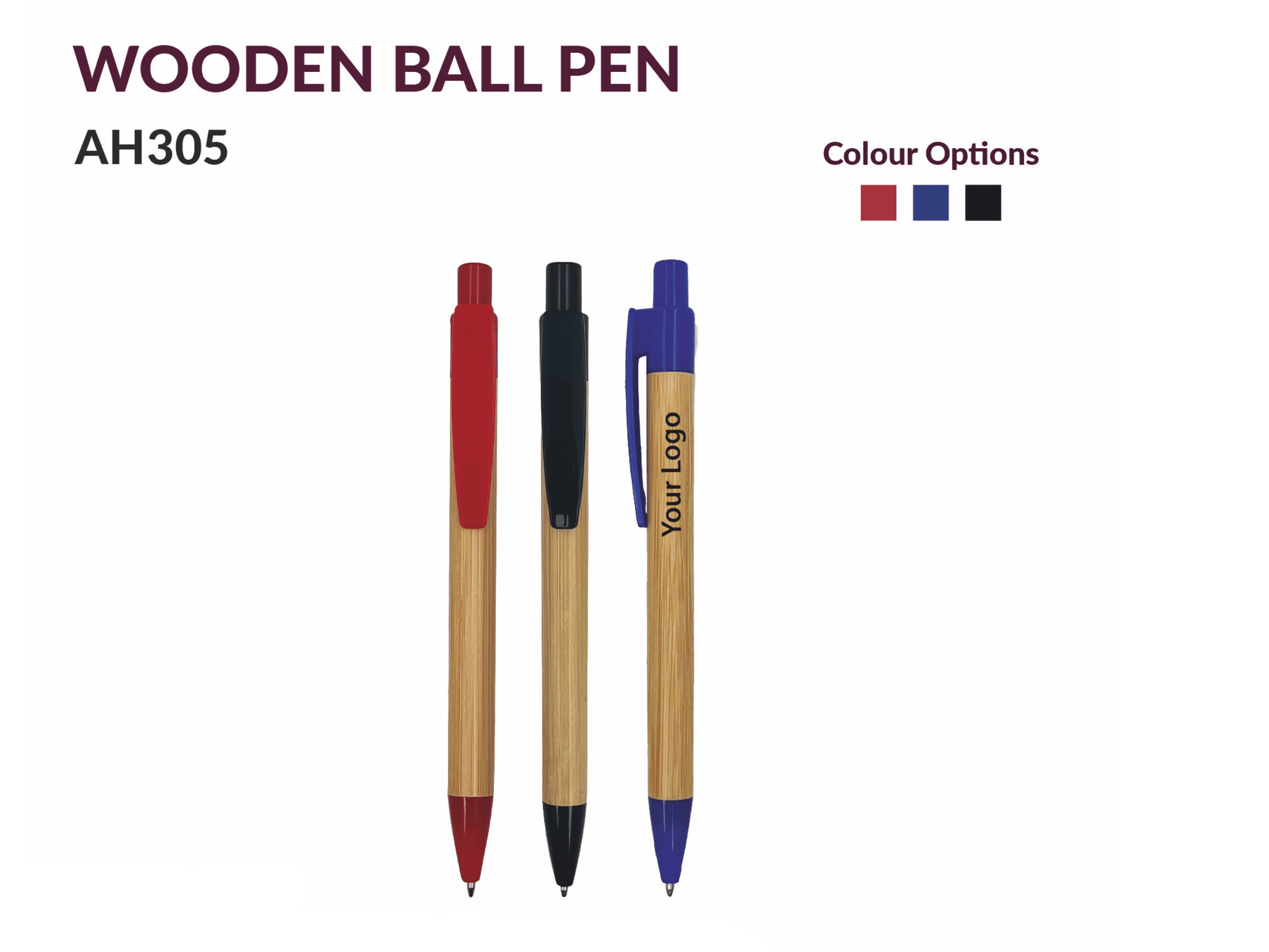 WOODEN BALL PEN AH305