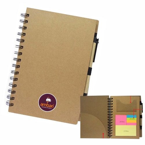 Eco Sticky Notepad with Pen